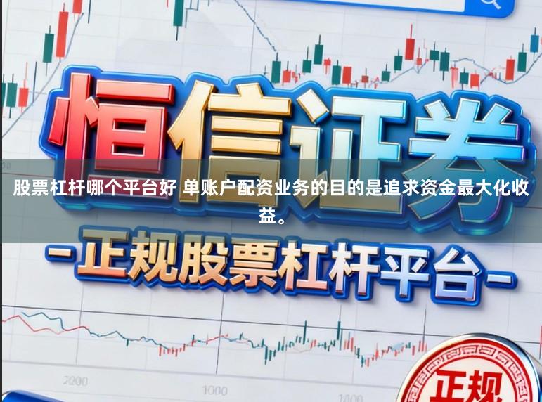 股票杠杆哪个平台好 单账户配资业务的目的是追求资金最大化收益。
