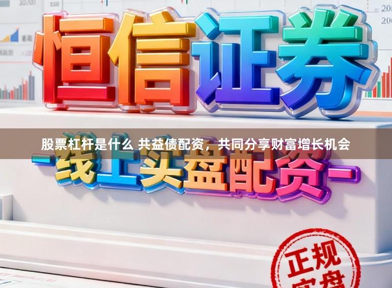 股票杠杆是什么 共益债配资，共同分享财富增长机会